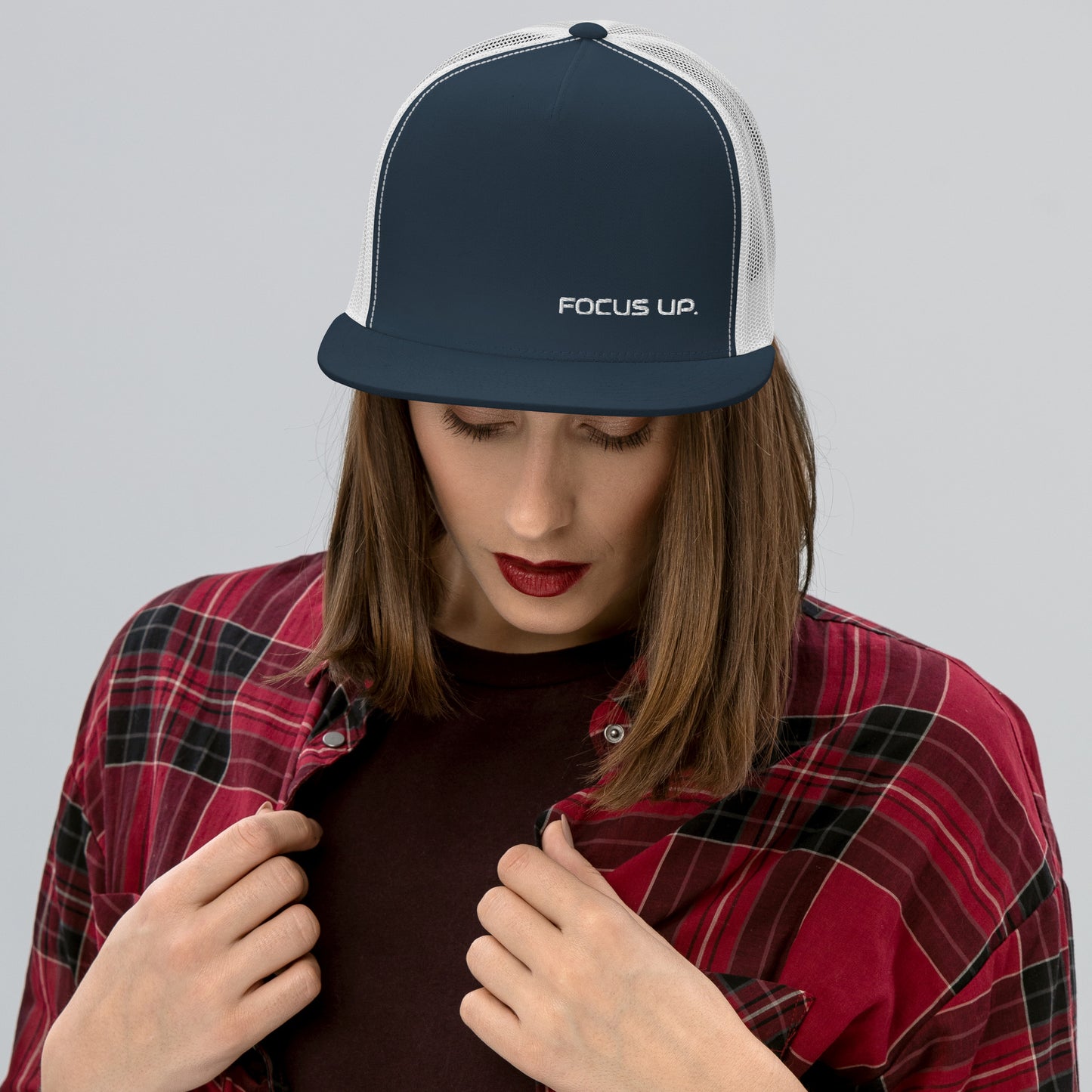 FU Trucker Cap - white logo
