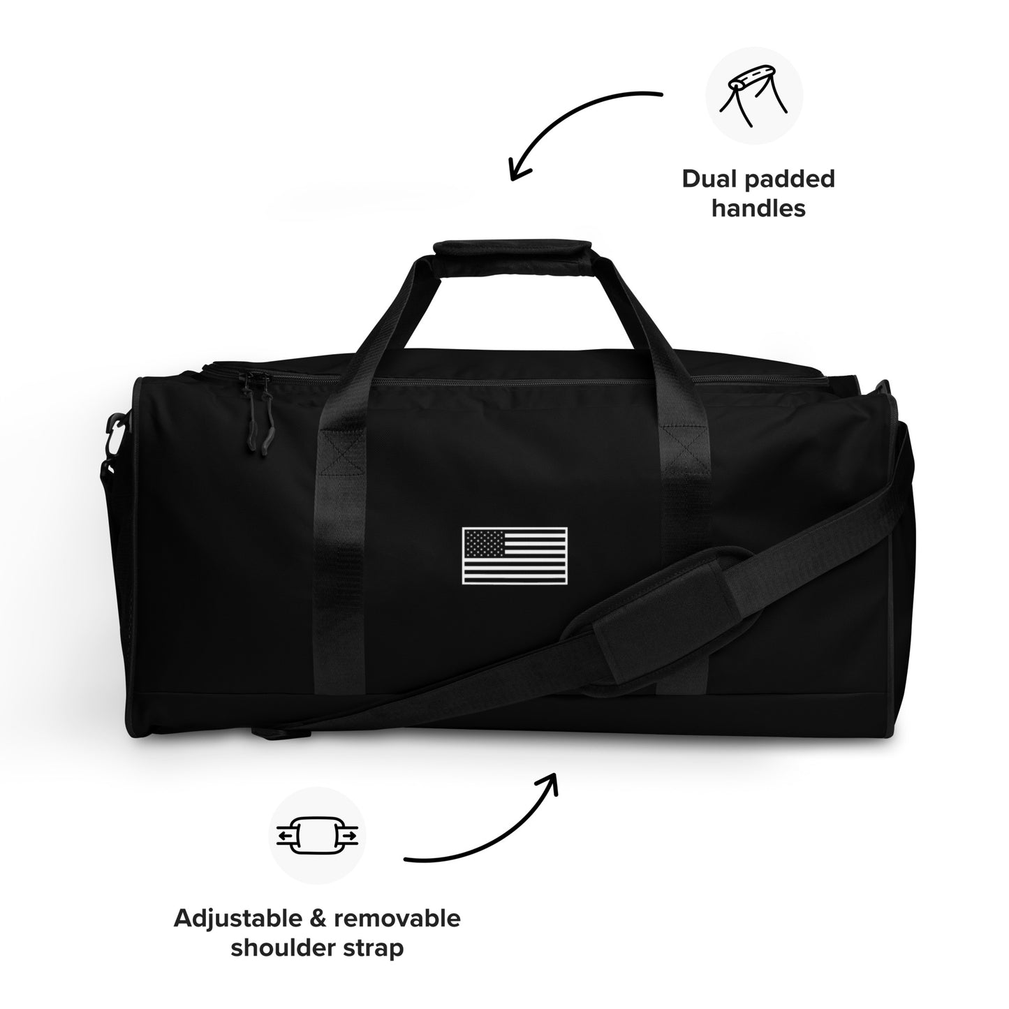 FU - Black Duffle bag