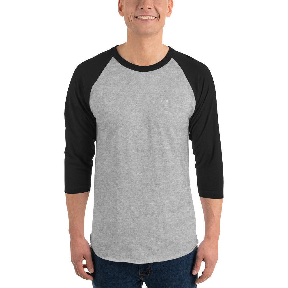 FU - 3/4 sleeve raglan shirt - white embroidery