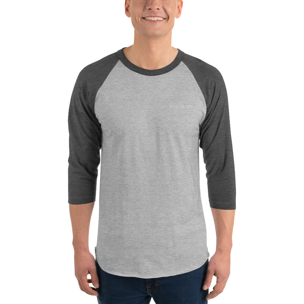 FU - 3/4 sleeve raglan shirt - white embroidery