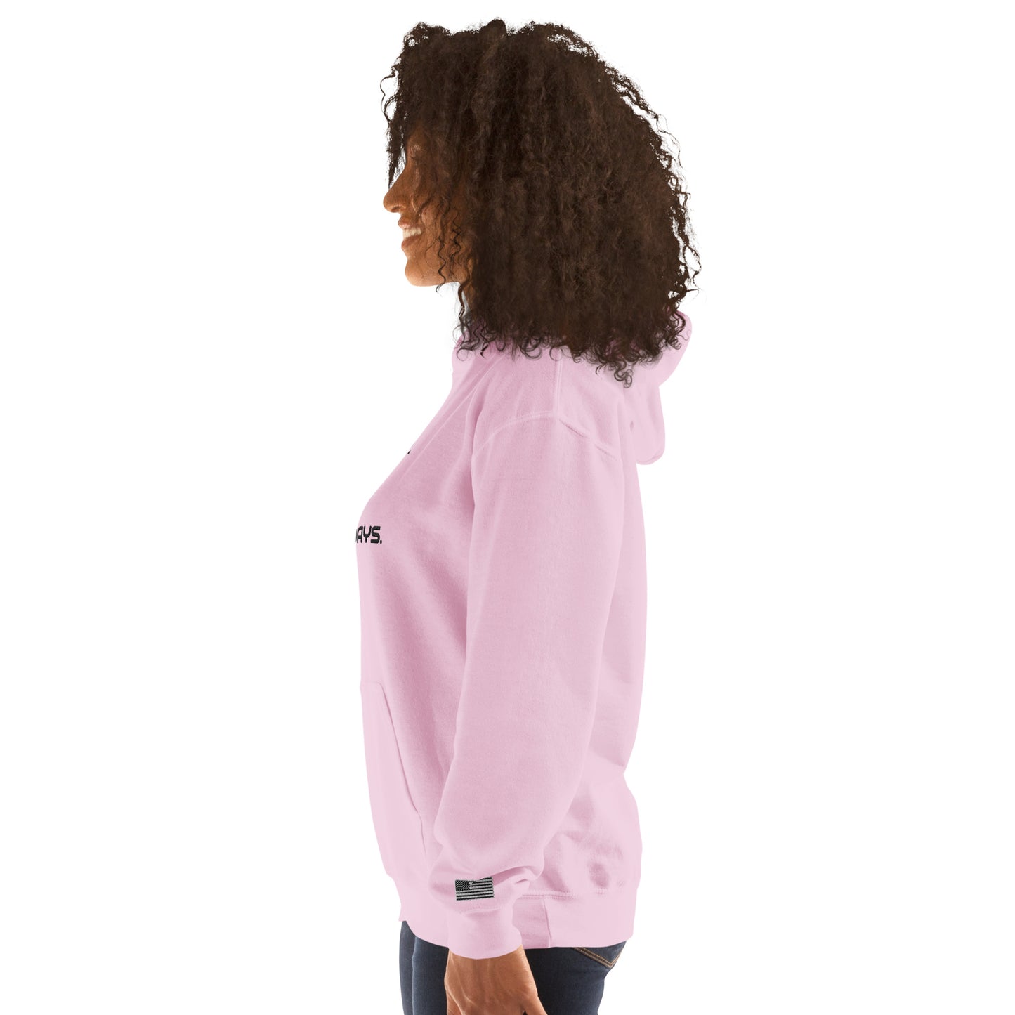FU No Bad Days - Heavy blend Unisex Hoodie - Black embroidered