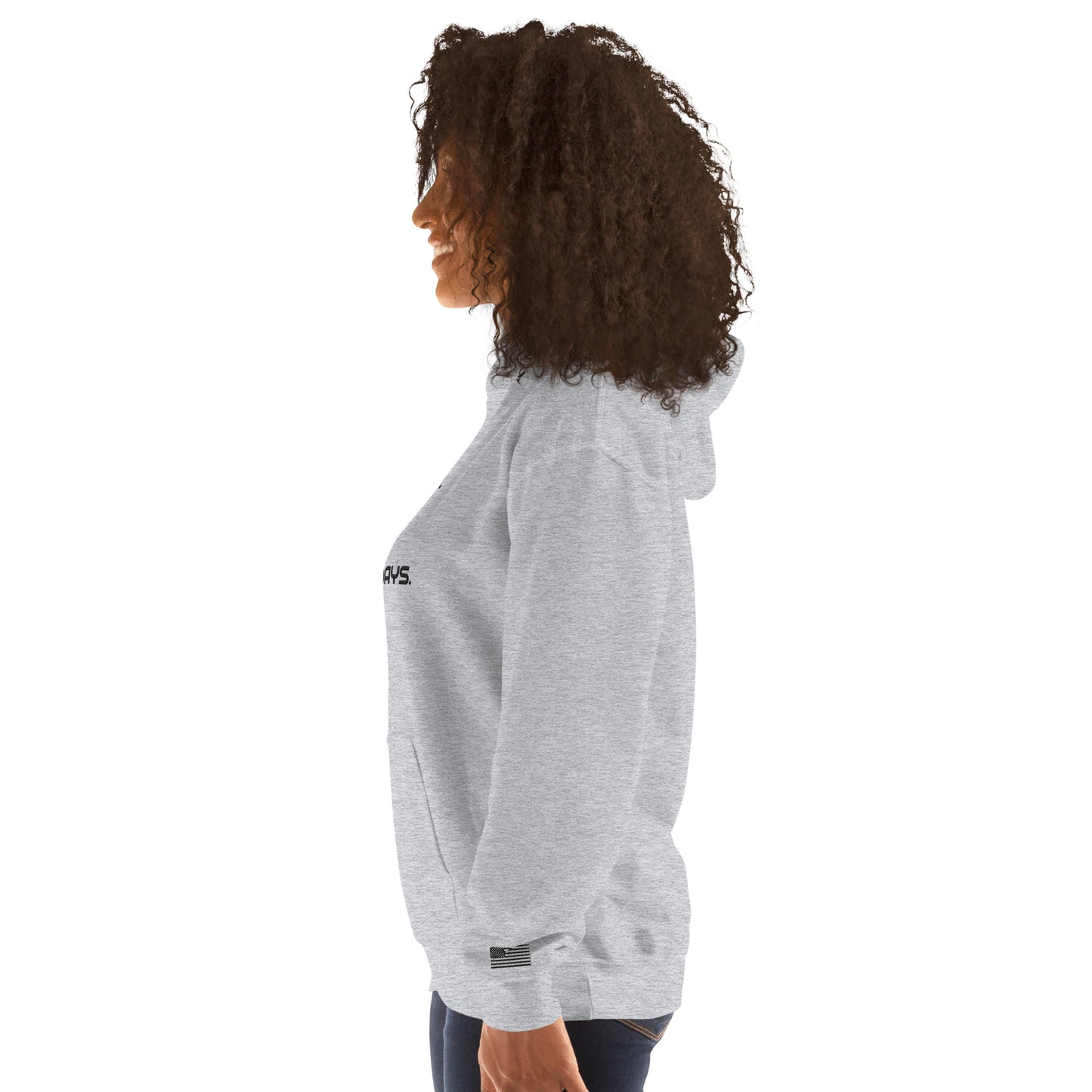 FU No Bad Days - Heavy blend Unisex Hoodie - Black embroidered