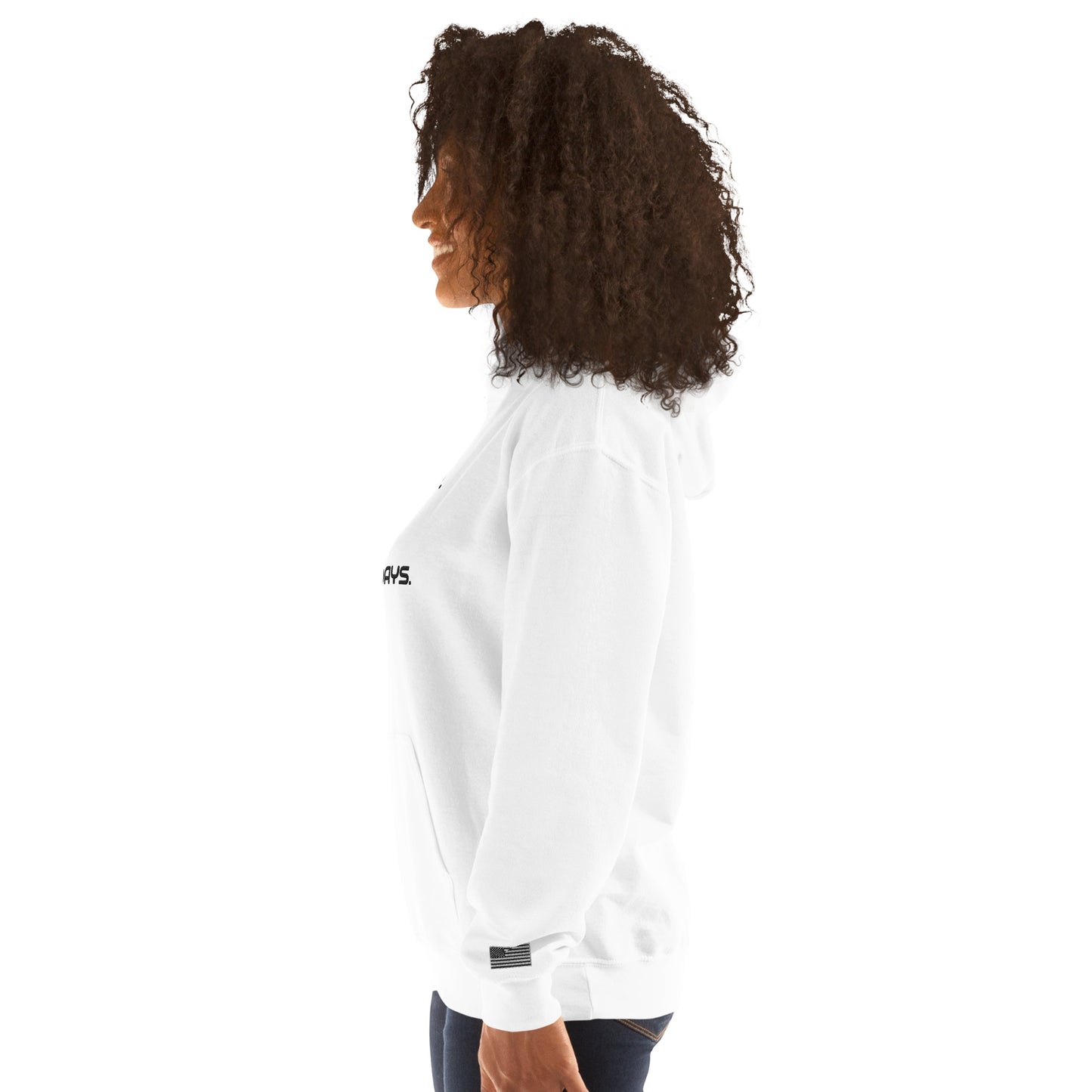 FU No Bad Days - Heavy blend Unisex Hoodie - Black embroidered