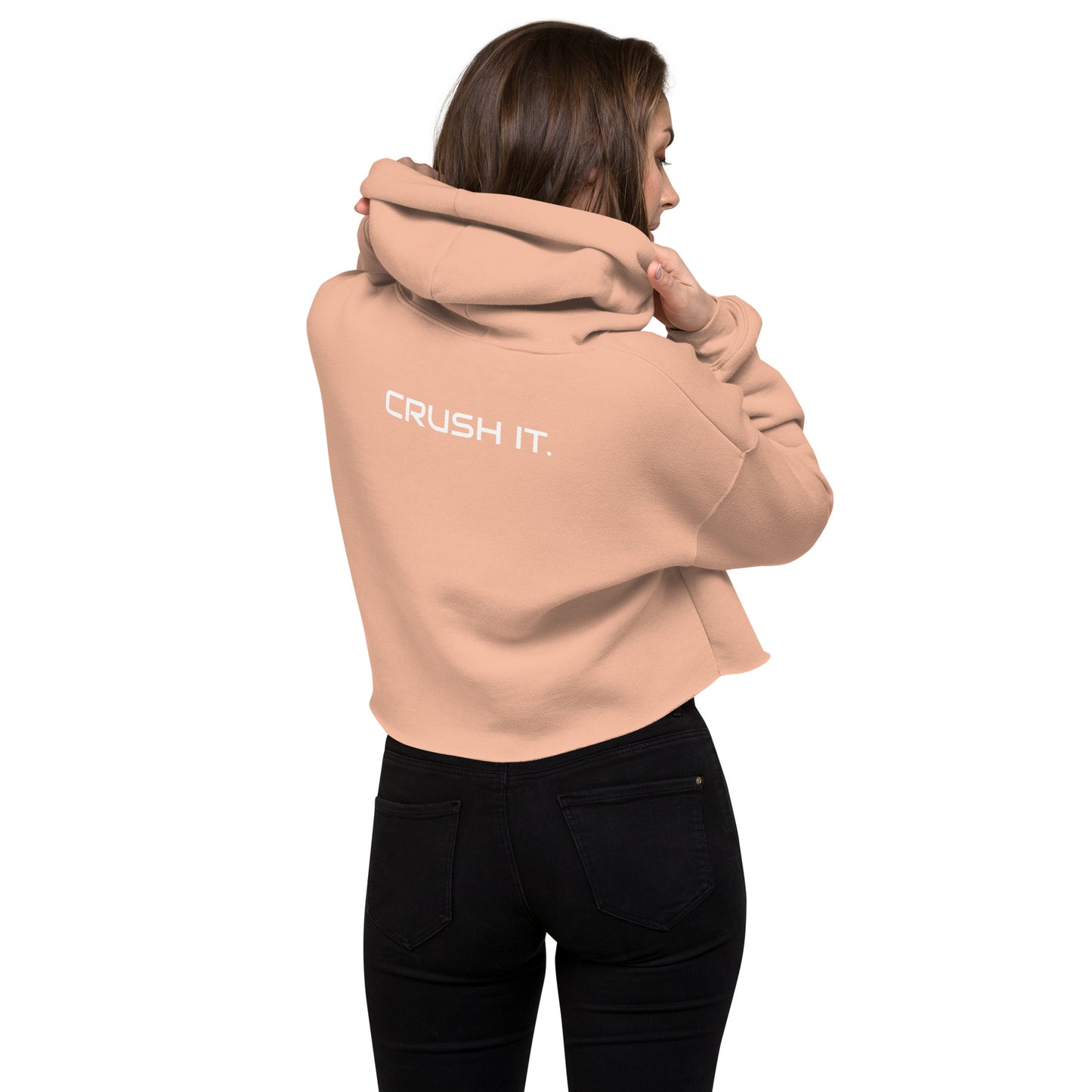 Focus Up & Crush It - Women's Crop Hoodie