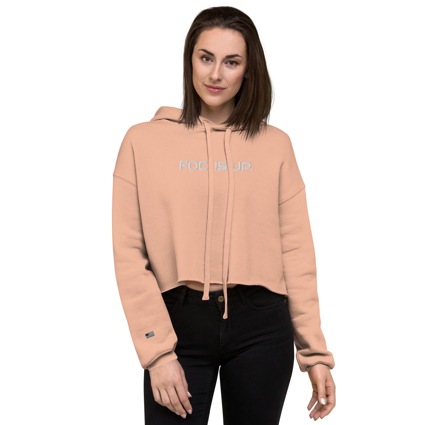 Focus Up & Crush It - Women's Crop Hoodie