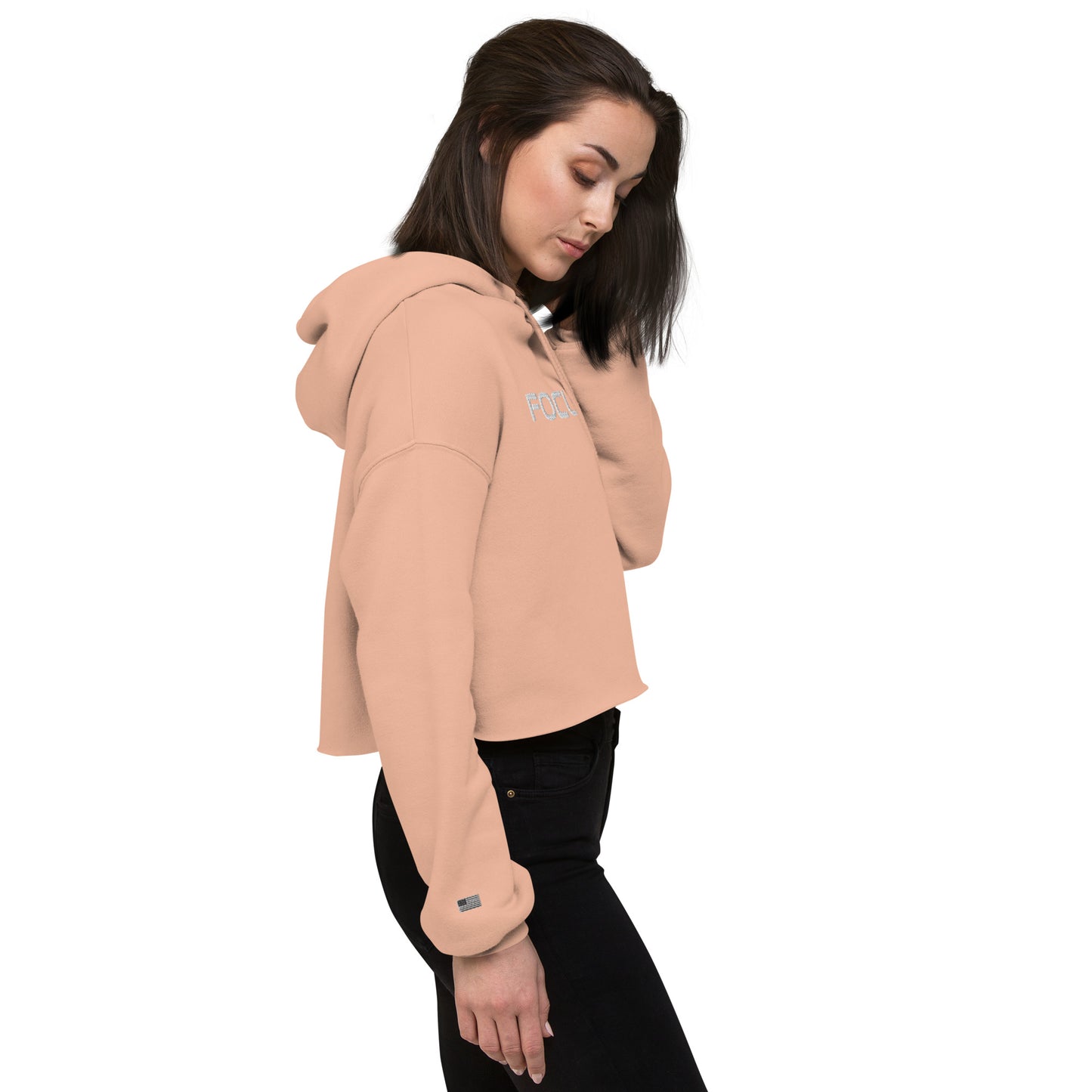 Focus Up & Crush It - Women's Crop Hoodie