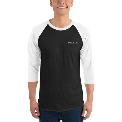 FU - 3/4 sleeve raglan shirt - white embroidery