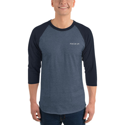 FU - 3/4 sleeve raglan shirt - white embroidery