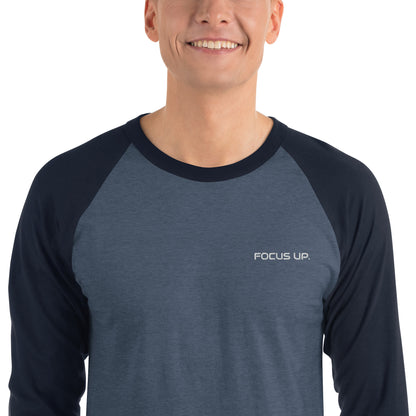 FU - 3/4 sleeve raglan shirt - white embroidery