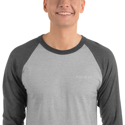FU - 3/4 sleeve raglan shirt - white embroidery