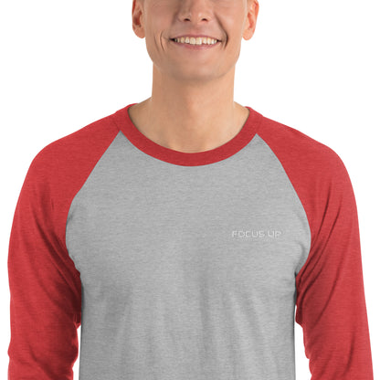 FU - 3/4 sleeve raglan shirt - white embroidery